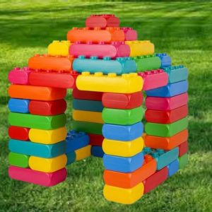 bouwblok op gras