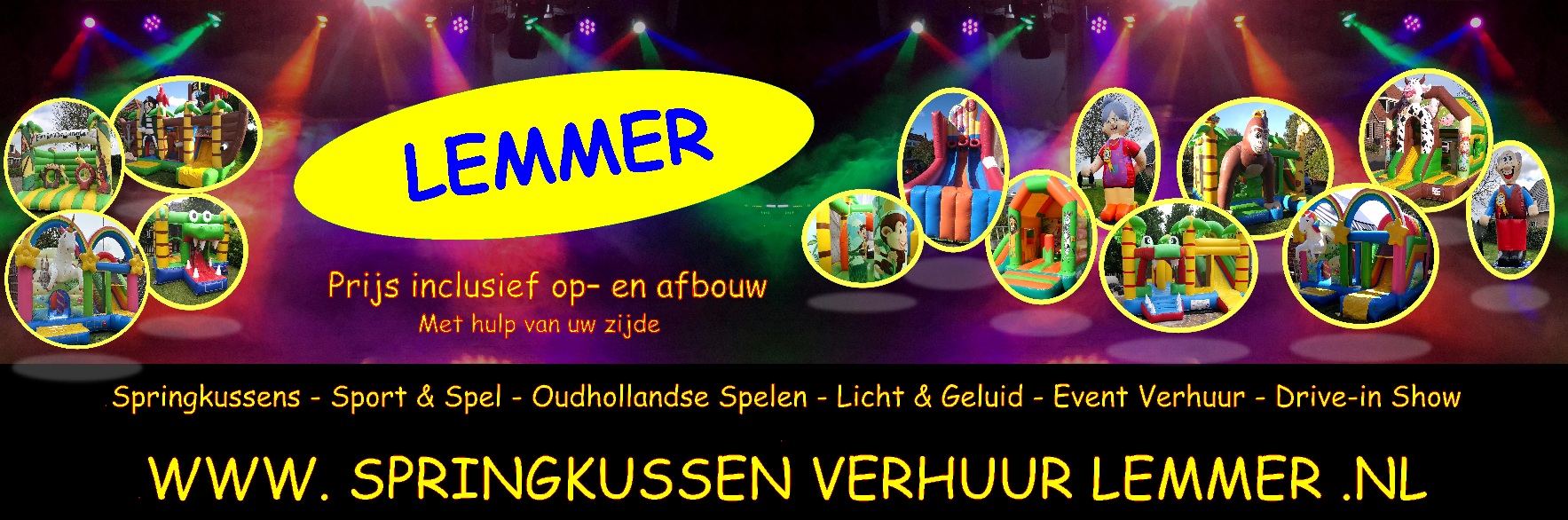 klein springkussen lemmer verhuur logo website getup friesland huren feest verhuur
