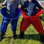 hoepelbroek balvangbroek ballen vangen zeskamp meerkamp teambuilding familiespel wedstrijd huren verhuur getup joure lemmer sneek heerenveen friesland