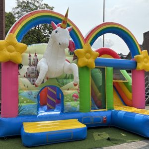 UNICORN SPRINGKUSSEN MULTIPLAY LEMMER JOURE HEERENVEEN SNEEK GROU AKKRUM BOLSWARD HUREN getup verhuur scharsterbrug friesland JOURE glijbaan